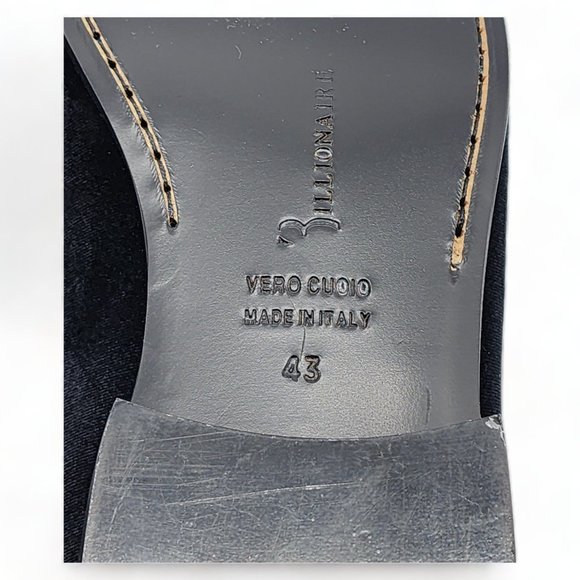 Billionaire Velvet Loafers Crest $1065 - Picture 7 of 10